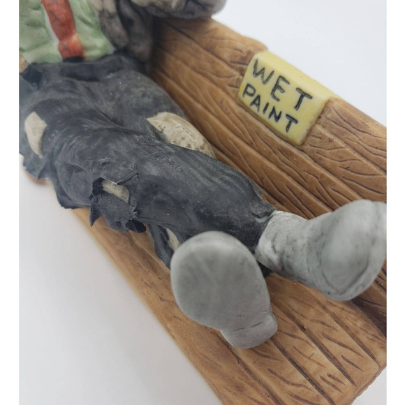 Flambro Wet Paint Emmett Kelly Clown Figurine with COA - Picture 4 of 12